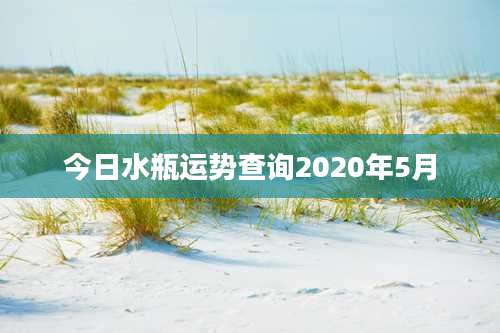 今日水瓶运势查询2020年5月