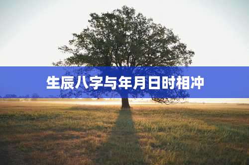 生辰八字与年月日时相冲