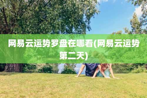 网易云运势罗盘在哪看(网易云运势第二天)