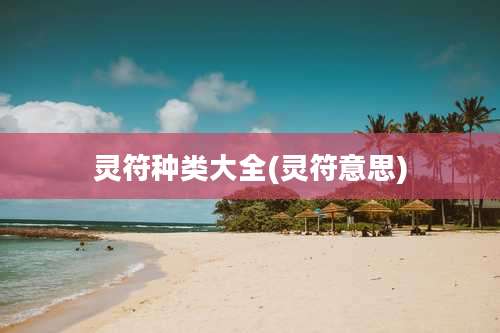 灵符种类大全(灵符意思)