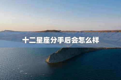 十二星座分手后会怎么样