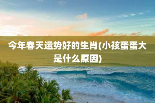 今年春天运势好的生肖(小孩蛋蛋大是什么原因)