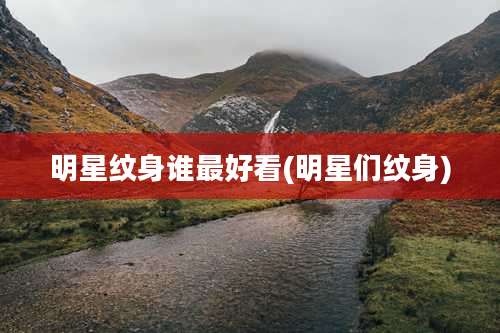 明星纹身谁最好看(明星们纹身)