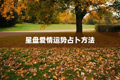 星盘爱情运势占卜方法
