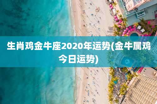 生肖鸡金牛座2020年运势(金牛属鸡今日运势)