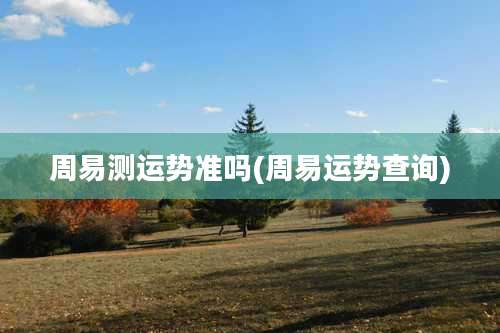 周易测运势准吗(周易运势查询)