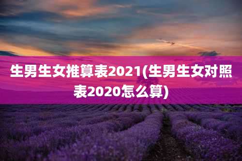 生男生女推算表2021(生男生女对照表2020怎么算)