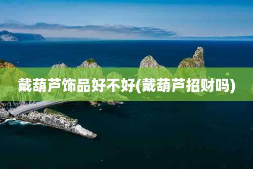 戴葫芦饰品好不好(戴葫芦招财吗)