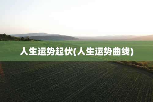 人生运势起伏(人生运势曲线)