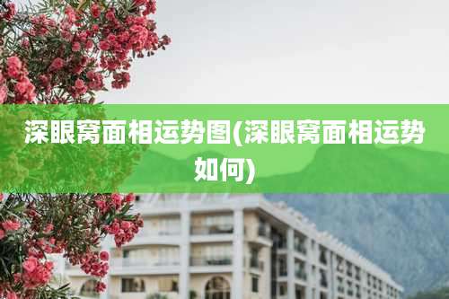 深眼窝面相运势图(深眼窝面相运势如何)