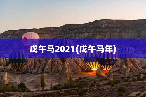 戊午马2021(戊午马年)