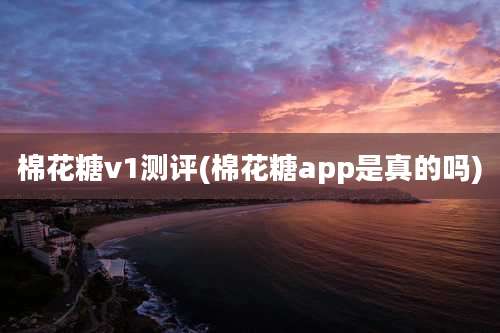 棉花糖v1测评(棉花糖app是真的吗)