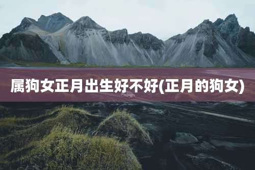 属狗女正月出生好不好(正月的狗女)