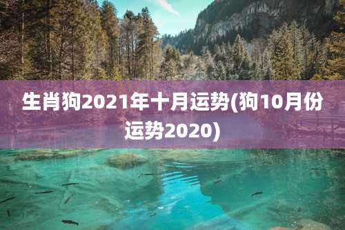 生肖狗2021年十月运势(狗10月份运势2020)