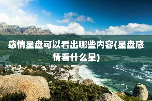 感情星盘可以看出哪些内容(星盘感情看什么星)