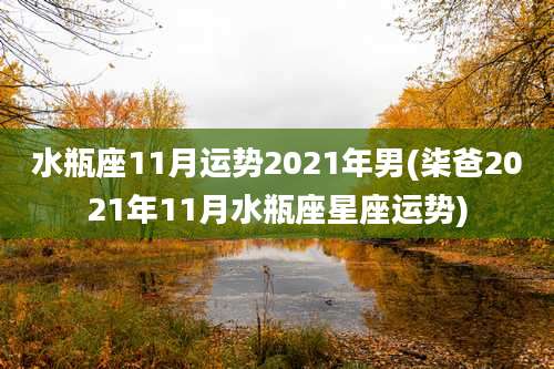 水瓶座11月运势2021年男(柒爸2021年11月水瓶座星座运势)