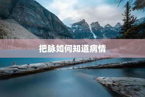 把脉如何知道病情