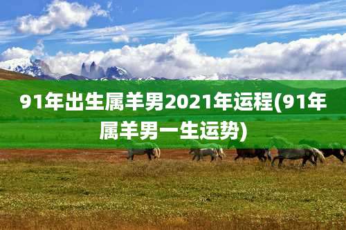 91年出生属羊男2021年运程(91年属羊男一生运势)