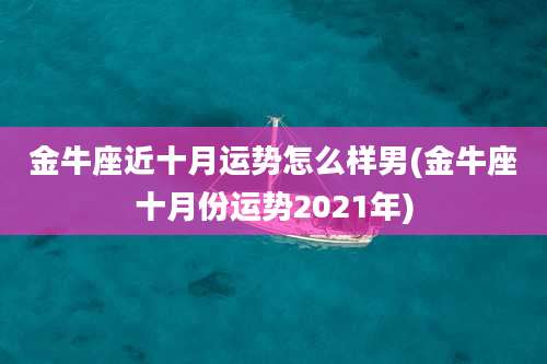 金牛座近十月运势怎么样男(金牛座十月份运势2021年)