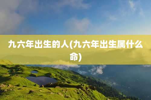 九六年出生的人(九六年出生属什么命)