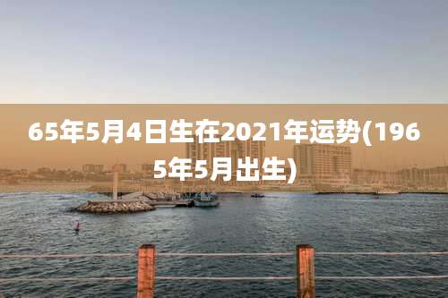 65年5月4日生在2021年运势(1965年5月出生)