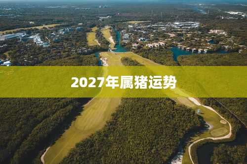 2027年属猪运势