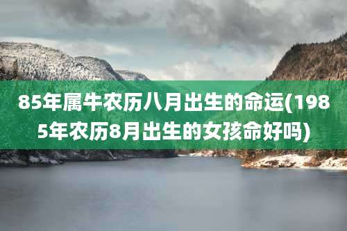 85年属牛农历八月出生的命运(1985年农历8月出生的女孩命好吗)