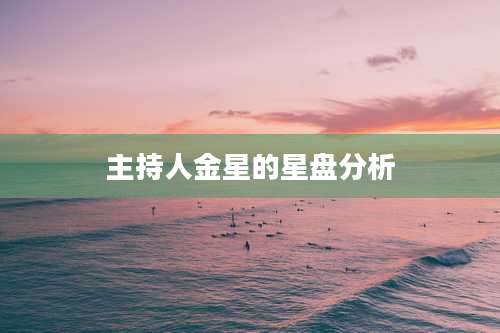 主持人金星的星盘分析