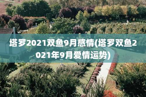 塔罗2021双鱼9月感情(塔罗双鱼2021年9月爱情运势)