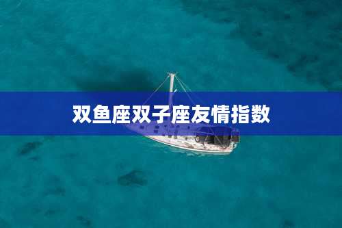 双鱼座双子座友情指数