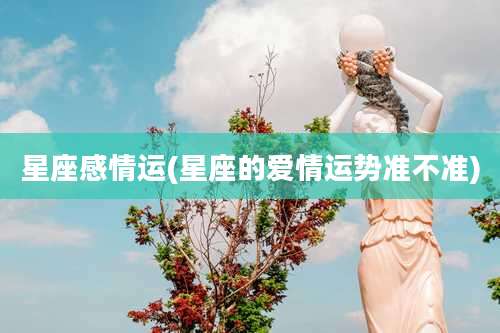 星座感情运(星座的爱情运势准不准)