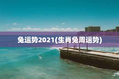 兔运势2021(生肖兔周运势)