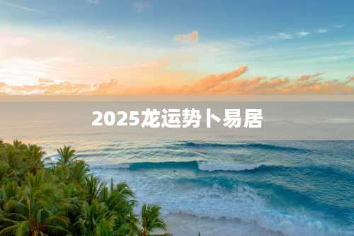 2025龙运势卜易居