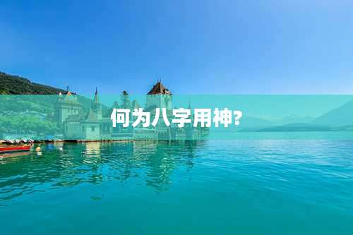 何为八字用神?