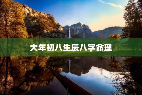 大年初八生辰八字命理