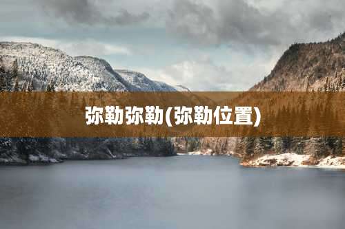 弥勒弥勒(弥勒位置)