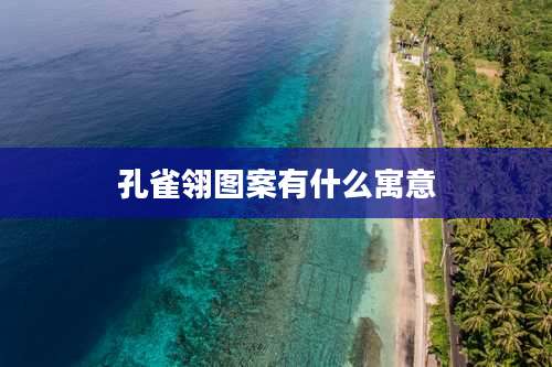 孔雀翎图案有什么寓意