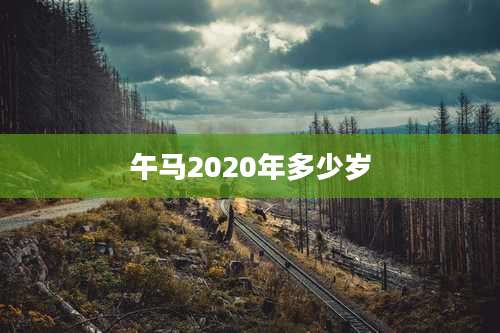 午马2020年多少岁