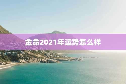 金命2021年运势怎么样