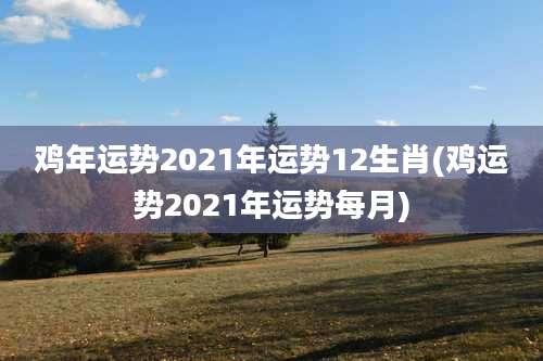 鸡年运势2021年运势12生肖(鸡运势2021年运势每月)