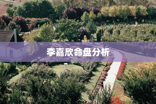 李嘉欣命盘分析