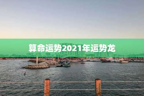 算命运势2021年运势龙