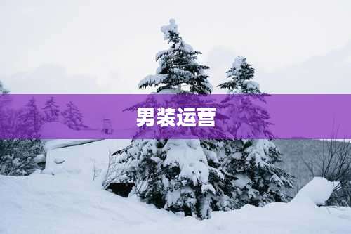 男装运营