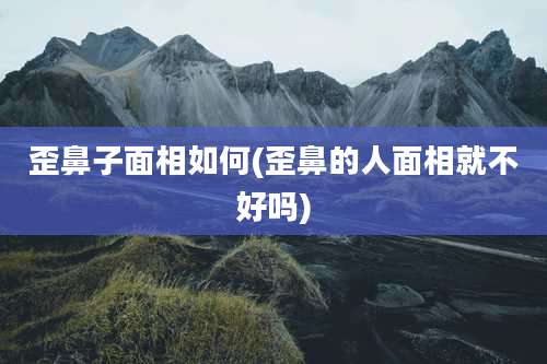 歪鼻子面相如何(歪鼻的人面相就不好吗)