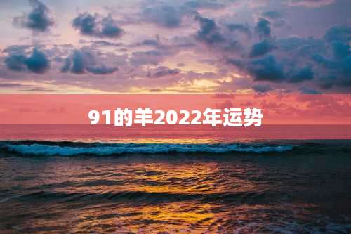91的羊2022年运势