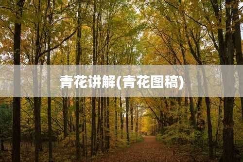 青花讲解(青花图稿)