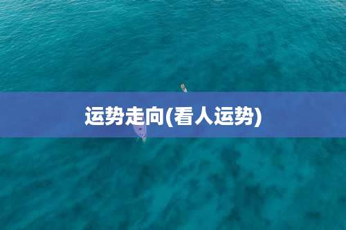 运势走向(看人运势)
