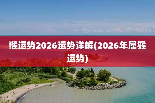 猴运势2026运势详解(2026年属猴运势)