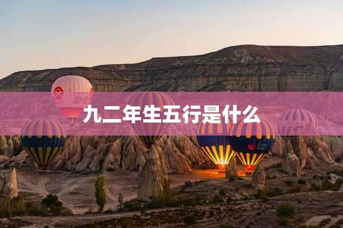 九二年生五行是什么