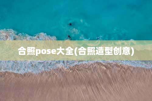 合照pose大全(合照造型创意)